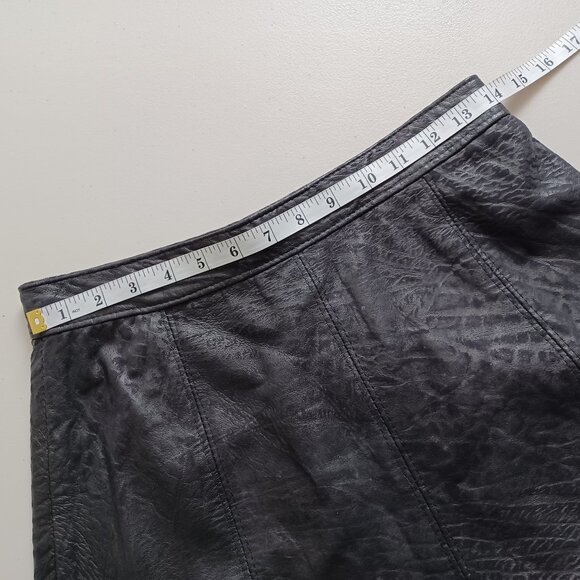 Marquis Vintage Leather Animal Pattern Maxi Skirt - Picture 13 of 16